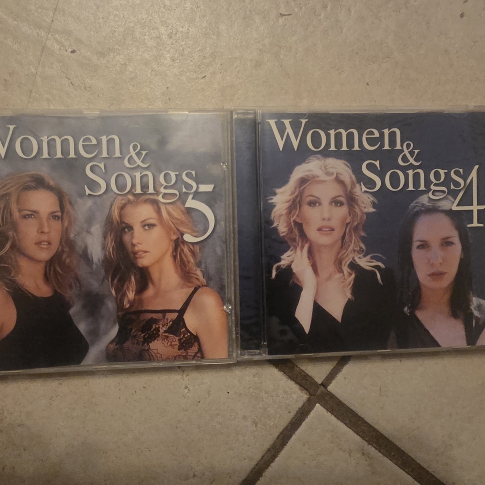 WOMEN & SONGS CD Lot x 2 Volumes  4 + 5 Jewel Alanis Faith Hill Madonna Cher